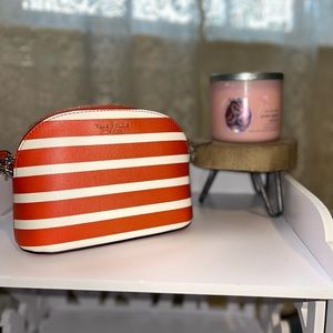 Kate Spade Spencer stripe small dome crossbody bag